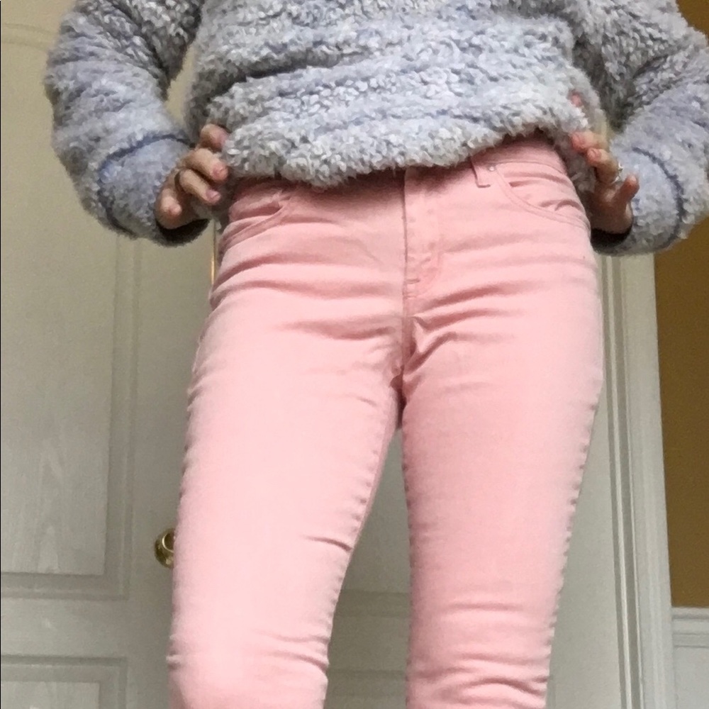 Jessica Simpson cropped rose denim